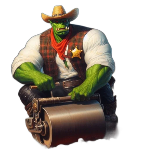 weapon, staff, hat, concept art, comic book art, fantasy art, photorealistic, anthropomorphic transparent PNG cut-out