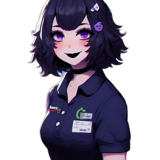 staff, creature, face, animal, anime, cartoon, fantasy art, pixel art transparent PNG cut-out