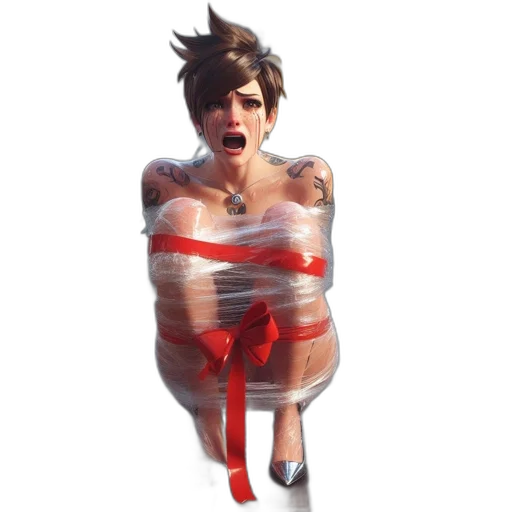 dress, creature, concept art, 3d render, photorealistic, pixel art, bound, tattooed transparent PNG cut-out