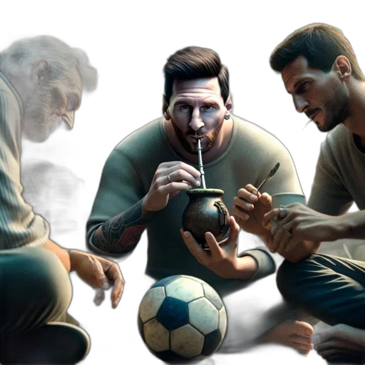 bottle, concept art, photorealistic, fantasy art, comic book art, three, male, characters transparent PNG cut-out