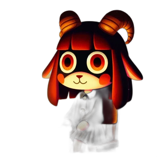 staff, animal, mask, dress, concept art, 3d render, pixel art, cartoon transparent PNG cut-out
