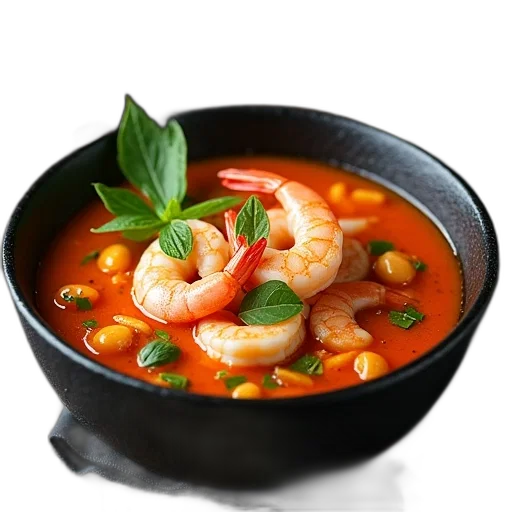 food, photorealistic, 3d render, thai transparent PNG cut-out