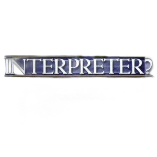 want, interpreter, book, cover, blue, background, gold, text transparent PNG cut-out