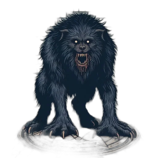 creature, animal, staff, concept art, fantasy art, pixel art, photorealistic, intimidating transparent PNG cut-out
