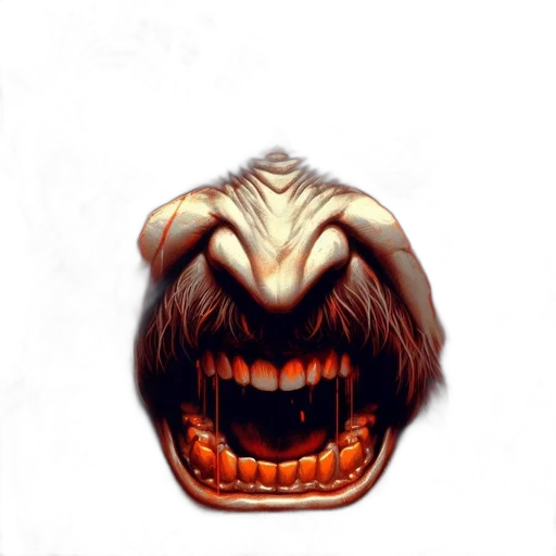 mask, face, creature, animal, concept art, 3d render, photorealistic, pixel art transparent PNG cut-out