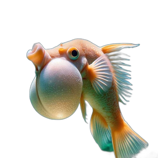 animal, creature, staff, mask, 3d render, photorealistic, concept art, underwater transparent PNG cut-out