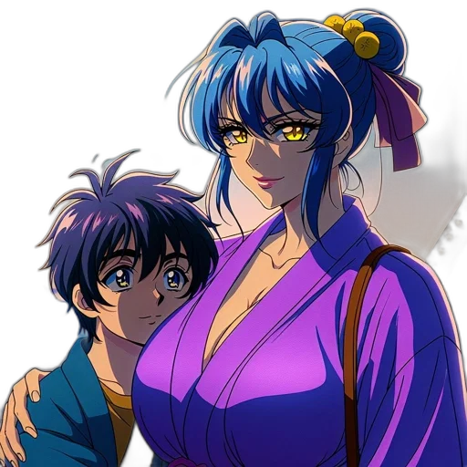 anime, vaporwave, cartoon, concept art, neon lights, underwater, night, blue transparent PNG cut-out