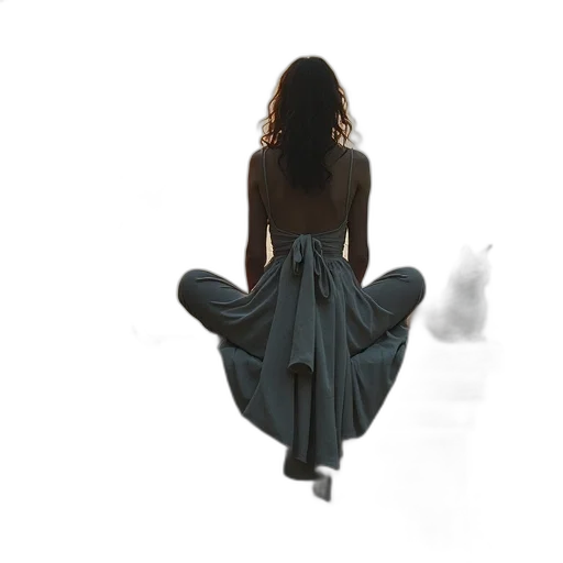 dress, jewelry, hair, jacket transparent PNG cut-out