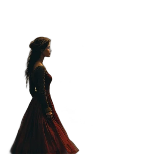 dress, crown, jewelry, sword, concept art, pixel art, 3d render, photorealistic transparent PNG cut-out