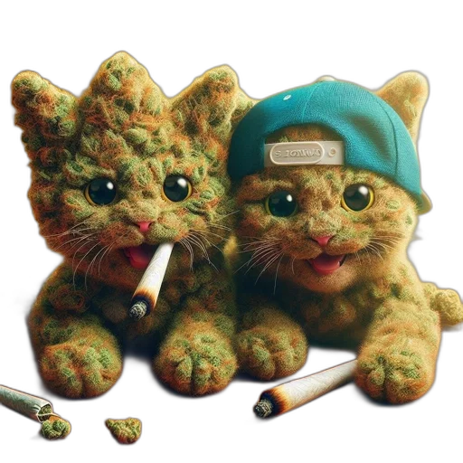 3d render, oil painting, photorealistic, concept art, green, two, cannabis, leaf transparent PNG cut-out