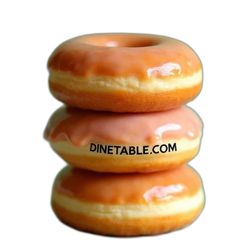 food, jewelry, crown, 3d render, photorealistic, stack, three, donuts transparent PNG cut-out
