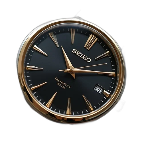 jewelry, 3d render, seiko, quartz, stainless, steel, watch, two transparent PNG cut-out