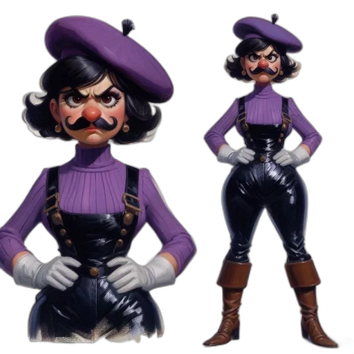 concept art, 3d render, pixel art, fantasy art, dark, character, distinctive, nose transparent PNG cut-out