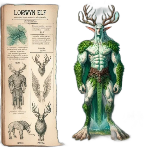 creature, concept art, fantasy art, comic book art, green, illustration, lorwyn, elf transparent PNG cut-out