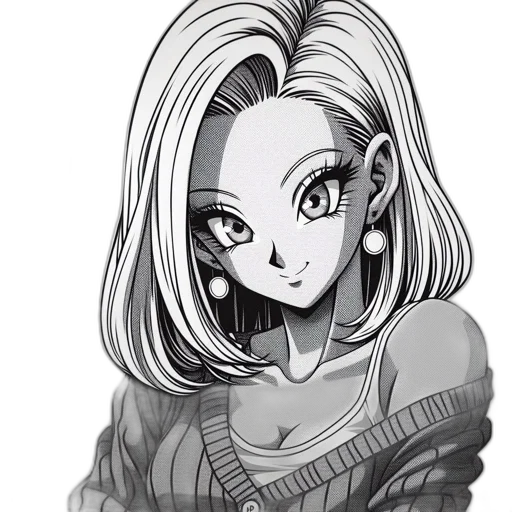 face, hair, staff, jacket, cartoon, anime, comic book art, concept art transparent PNG cut-out