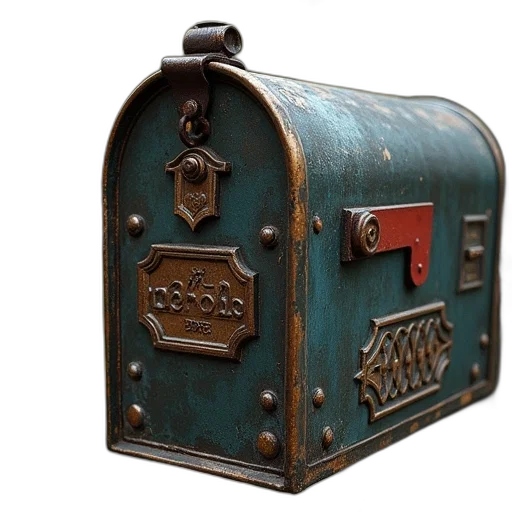 3d render, photorealistic, concept art, mailbox transparent PNG cut-out