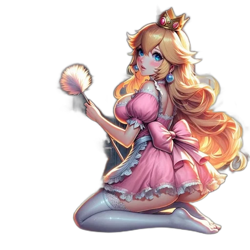 staff, dress, fantasy art, concept art, pixel art, anime, pastel, animated transparent PNG cut-out