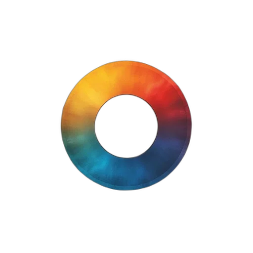 colorful, pastel, blue, dark, poster, circular, design, featuring transparent PNG cut-out