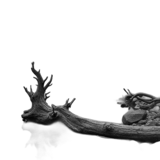 dragon, crown, tree, hair, 3d render, concept art, photorealistic, fantasy art transparent PNG cut-out