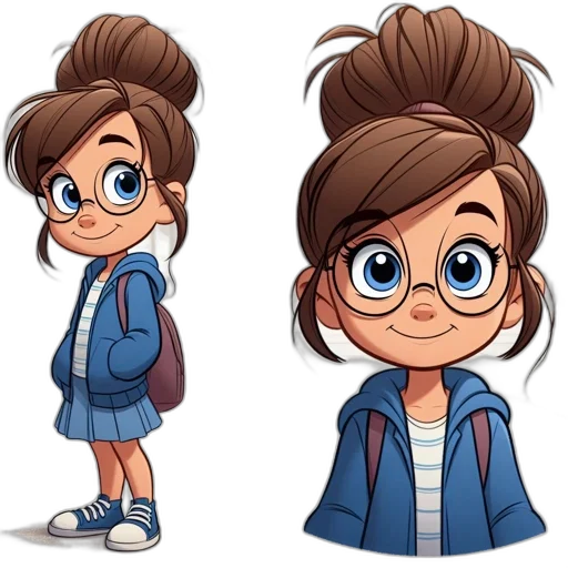 jacket, face, cartoon, concept art, 3d render, comic book art, pastel, blue transparent PNG cut-out