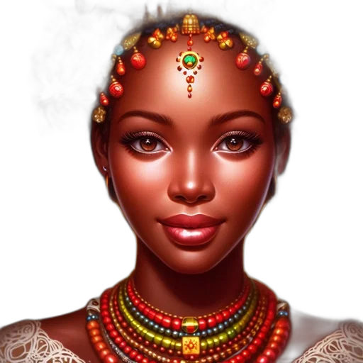 jewelry, crown, face, photorealistic transparent PNG cut-out