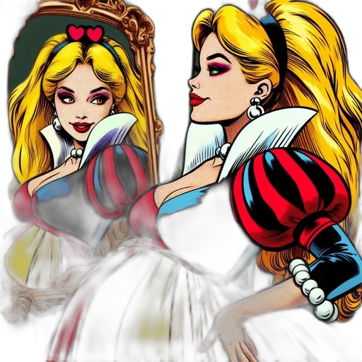 cartoon, concept art, fantasy art, comic book art, colorful, confident, female, figure transparent PNG cut-out