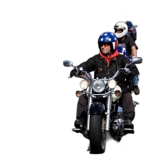 concept art, 3d render, man, motorcycle, helmet, has, stars transparent PNG cut-out