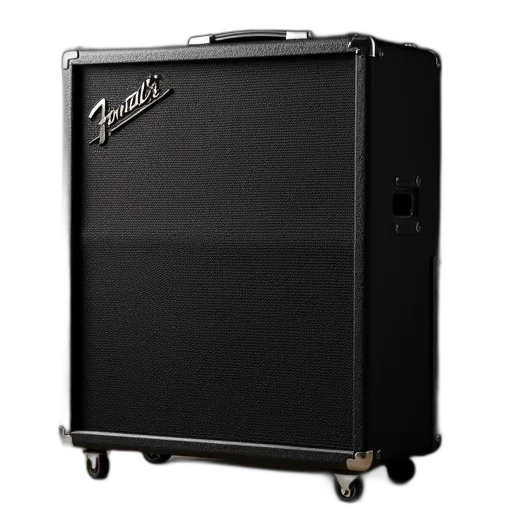 black, fender, bass, cabinet transparent PNG cut-out
