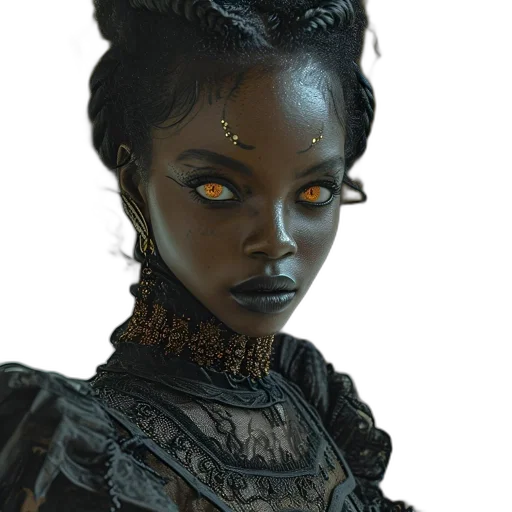 face, jewelry, staff, mask, concept art, fantasy art, comic book art, photorealistic transparent PNG cut-out
