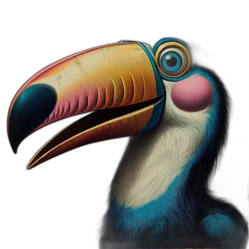 animal, creature, mask, face, concept art, photorealistic, 3d render, watercolor transparent PNG cut-out