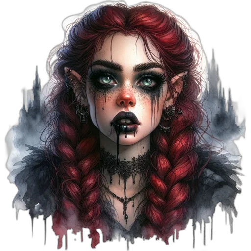 face, mask, creature, dress, fantasy art, comic book art, watercolor, concept art transparent PNG cut-out