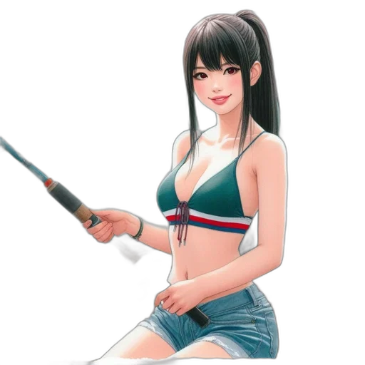 staff, weapon, sword, dress, anime, pixel art, concept art, fantasy art transparent PNG cut-out