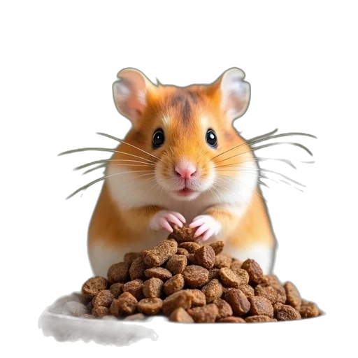 animal, food, creature, photorealistic, concept art, 3d render, kaytee, hamster transparent PNG cut-out