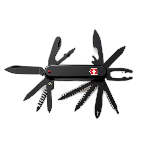 staff, weapon, hair, umbrella, 3d render, black, red, swiss transparent PNG cut-out