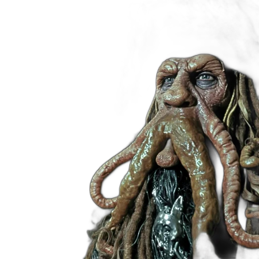 creature, mask, animal, hair, concept art, 3d render, photorealistic, fantasy art transparent PNG cut-out