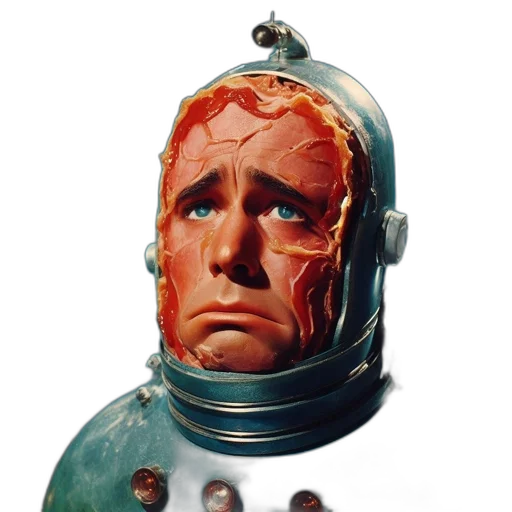 robot, mask, face, concept art, outer space, underwater, fire, anthropomorphic transparent PNG cut-out