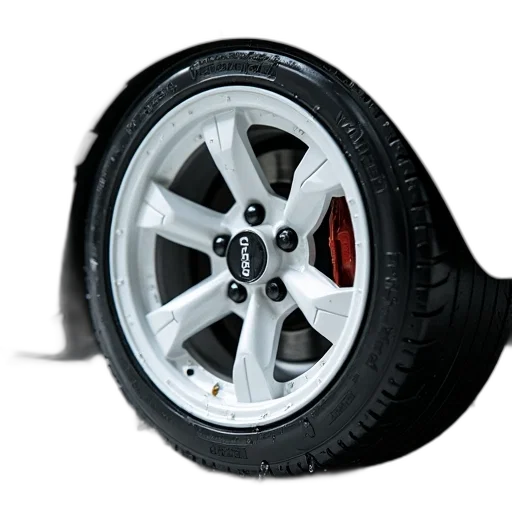 car, shoes, 3d render, close-up, image, wheel, white, rim transparent PNG cut-out