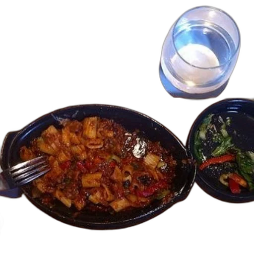 food, plate, fork, glass, water, wooden, tray transparent PNG cut-out