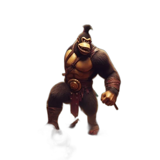 creature, staff, animal, mask, concept art, 3d render, fantasy art, pixel art transparent PNG cut-out