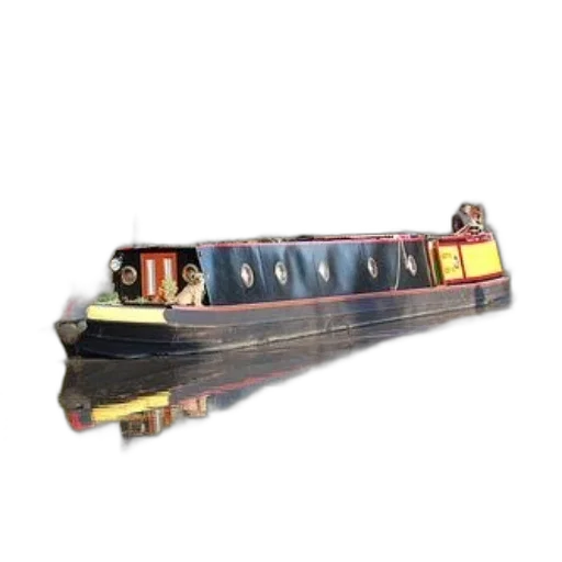car, weapon, staff, 3d render, photorealistic, concept art, narrowboat, canal transparent PNG cut-out