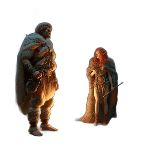 concept art, fantasy art, 3d render, pixel art, snow, fire, golden, earth tones transparent PNG cut-out