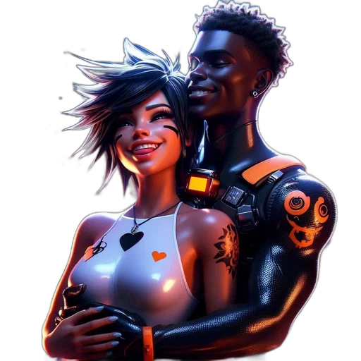 robot, concept art, comic book art, cyberpunk, fantasy art, neon lights, outer space, fire transparent PNG cut-out