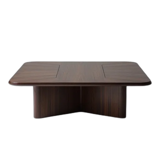 furniture, 3d render, earth tones, sleek, modern, coffee, table, made transparent PNG cut-out