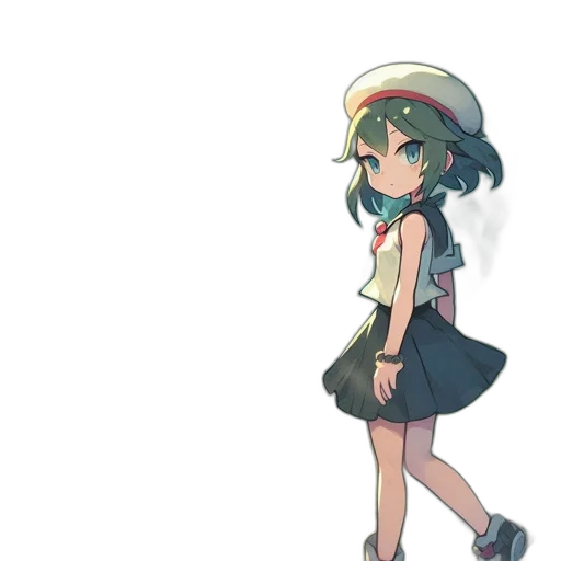 hat, dress, staff, weapon, anime, pixel art, concept art, watercolor transparent PNG cut-out