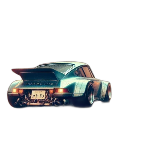 car, weapon, robot, concept art, pixel art, 3d render, photorealistic, green transparent PNG cut-out