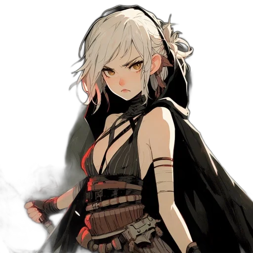 staff, weapon, sword, dress, concept art, fantasy art, pixel art, anime transparent PNG cut-out
