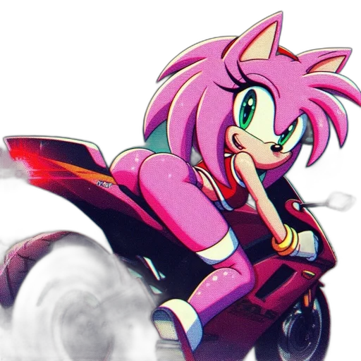car, vaporwave, concept art, pixel art, anime, image, sonic, hedgehog transparent PNG cut-out