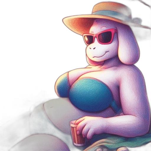 hat, robot, creature, mask, vaporwave, concept art, watercolor, pixel art transparent PNG cut-out