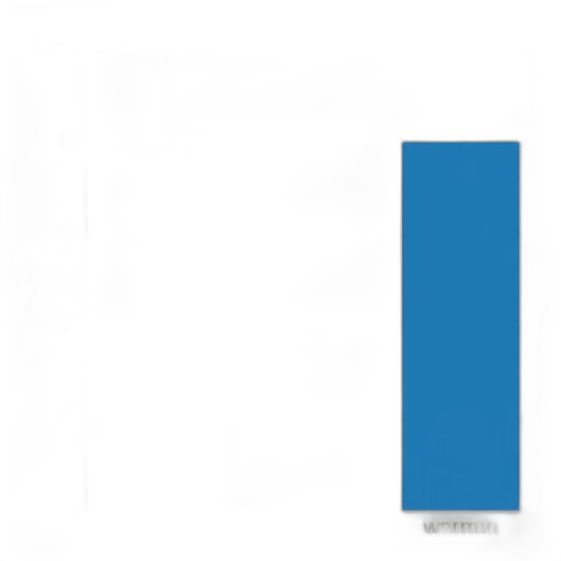 blue, monochrome, dark, bar, chart, two, bars, labeled transparent PNG cut-out