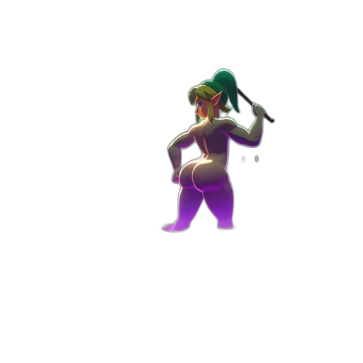 staff, weapon, creature, animal, 3d render, pixel art, concept art, vaporwave transparent PNG cut-out